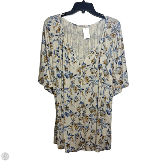 Top Short Sleeve By Lane Bryant In Blue, Size: 2x