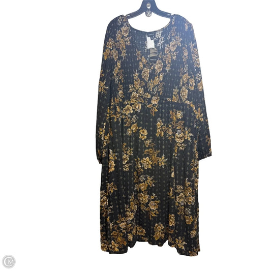 Dress Casual Midi By Torrid In Black, Size: 3x