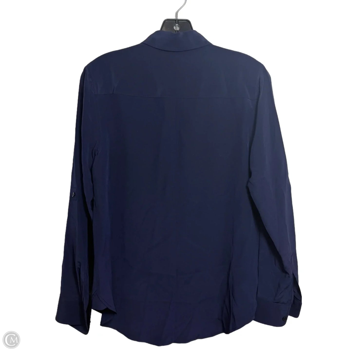 Blouse Long Sleeve By Talbots In Navy, Size: 2p