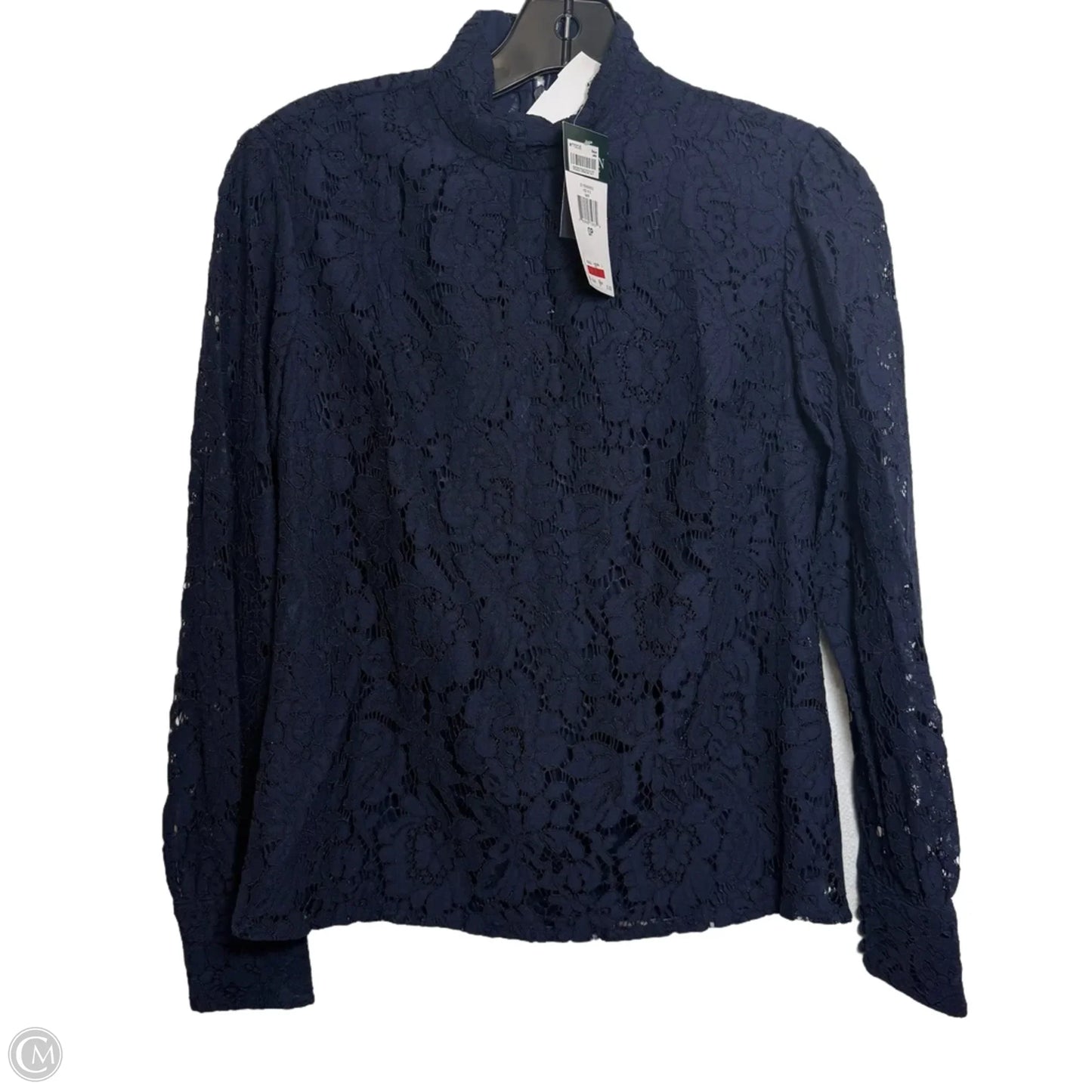 Top Long Sleeve By Lauren By Ralph Lauren In Navy, Size: 0p