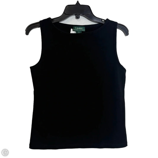 Top Sleeveless By Lauren By Ralph Lauren In Black, Size: S