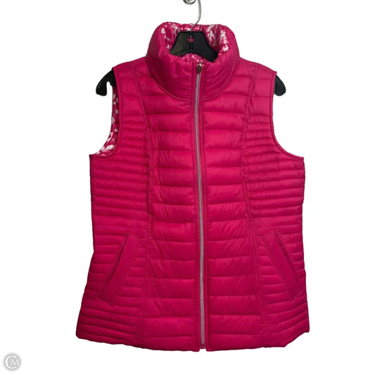 Vest Puffer & Quilted By Nautica In Pink, Size: M