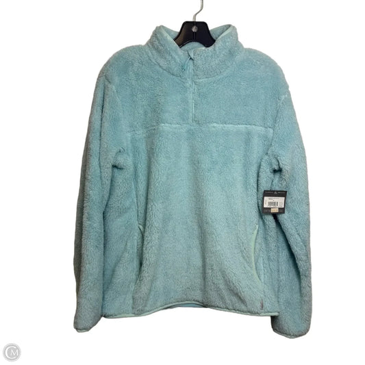 Jacket Fleece By Eddie Bauer In Blue, Size: M