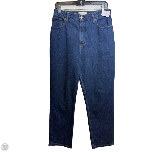 The 90s Straight Ultra High Rise Jeans By Abercrombie And Fitch In Blue Denim, Size: 8