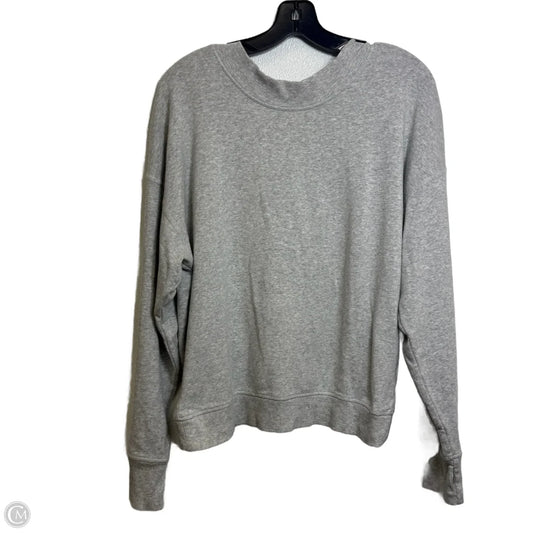 Sweatshirt Crewneck By Aerie In Grey, Size: L