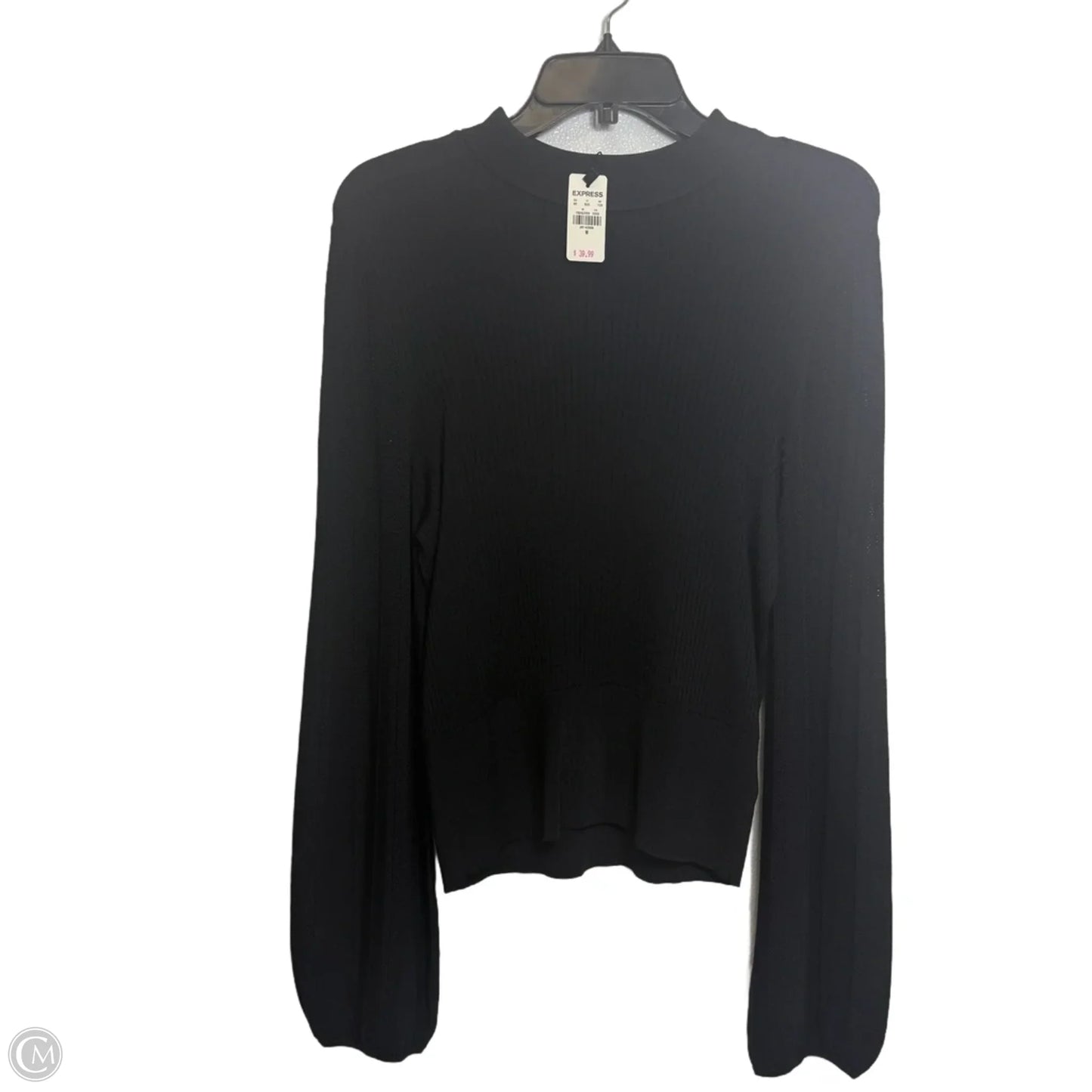 Top Long Sleeve By Express In Black, Size: M