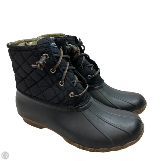 Boots Rain By Sperry In Black, Size: 9