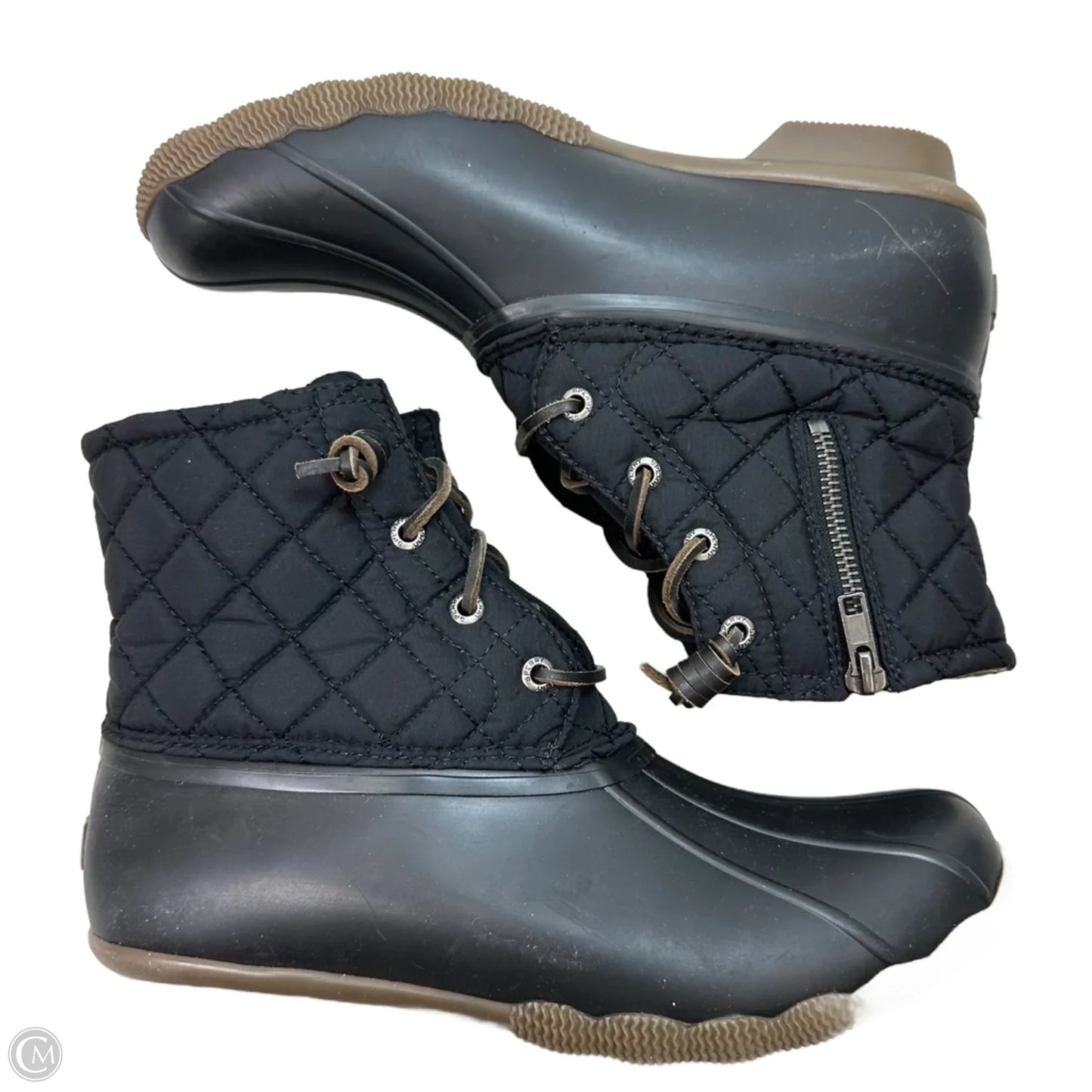 Boots Rain By Sperry In Black, Size: 9