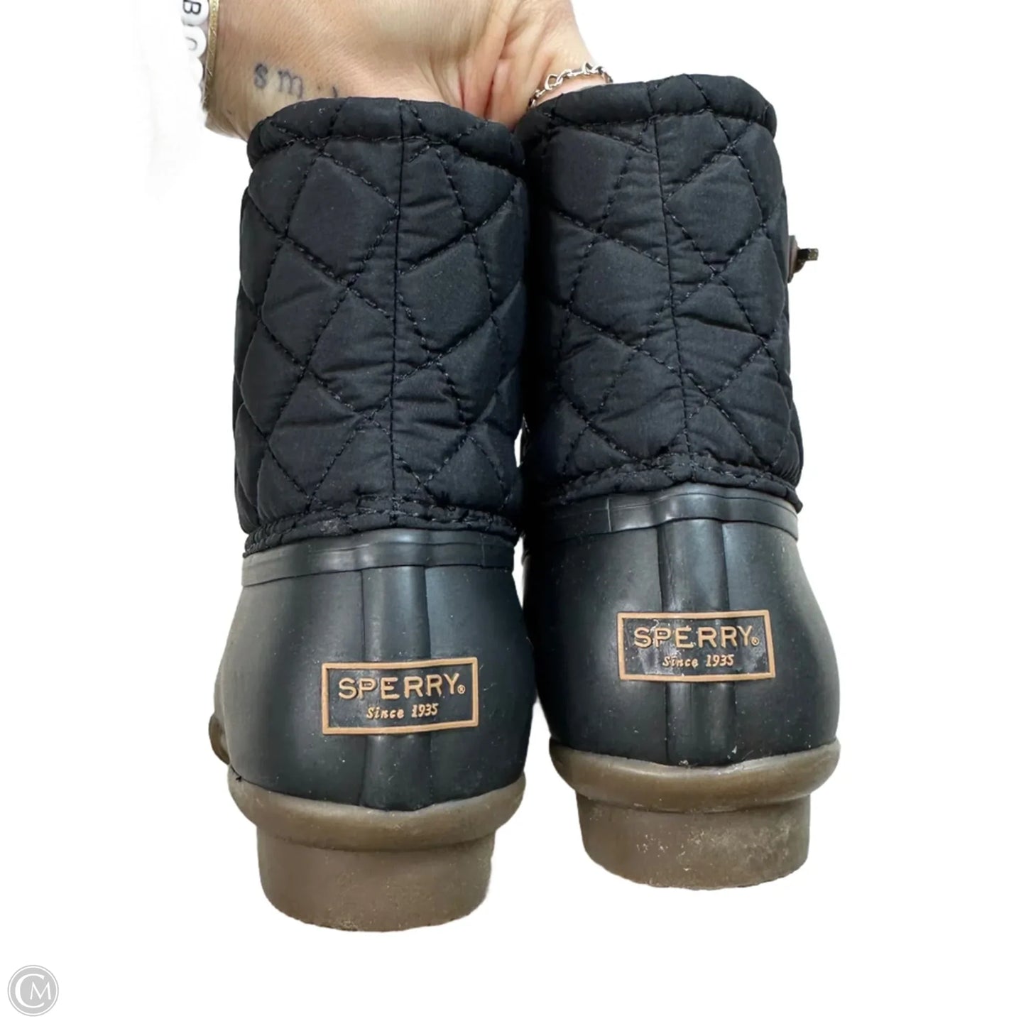 Boots Rain By Sperry In Black, Size: 9