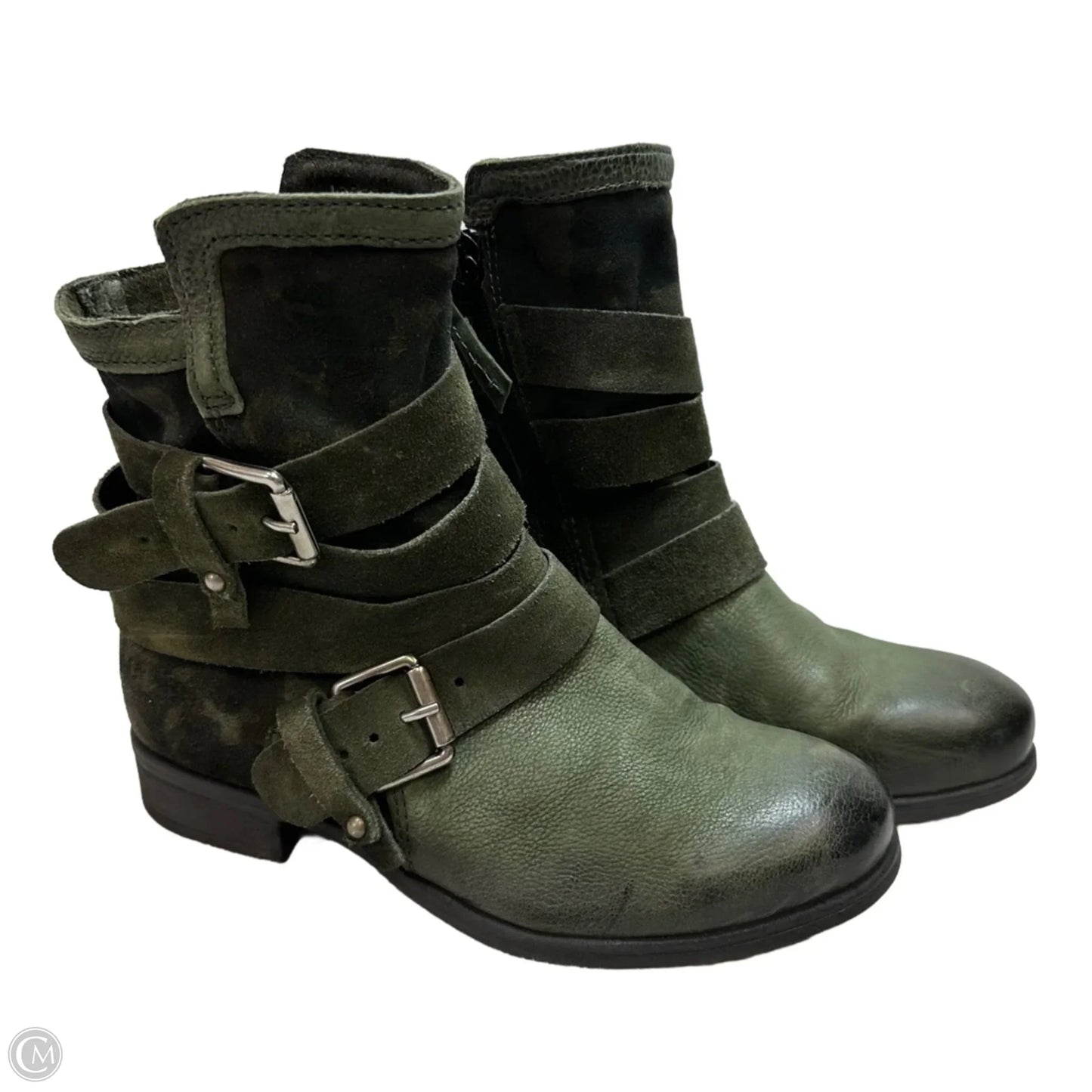 Boots Ankle Flats By Miz Mooz In Green, Size: 6.5