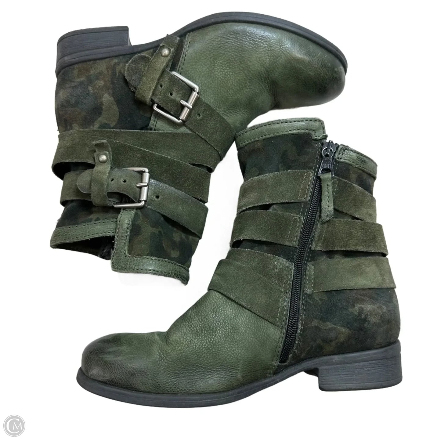 Boots Ankle Flats By Miz Mooz In Green, Size: 6.5