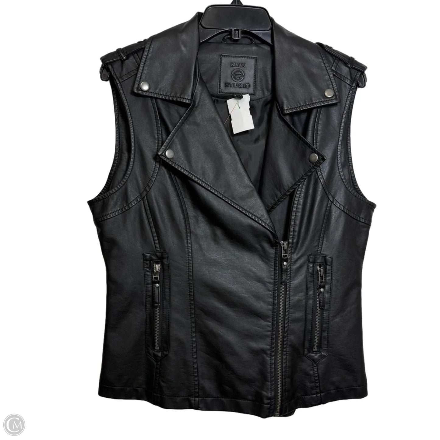 Vest Other By Max Studio In Black, Size: M