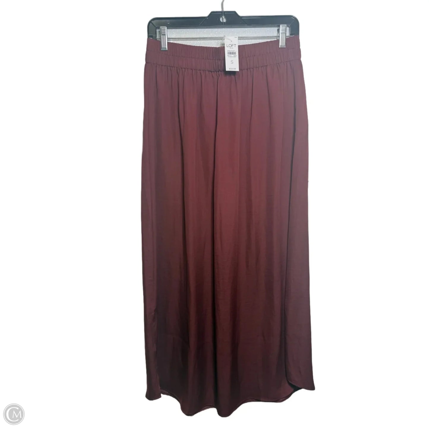 Skirt Maxi By Loft In Maroon, Size: S