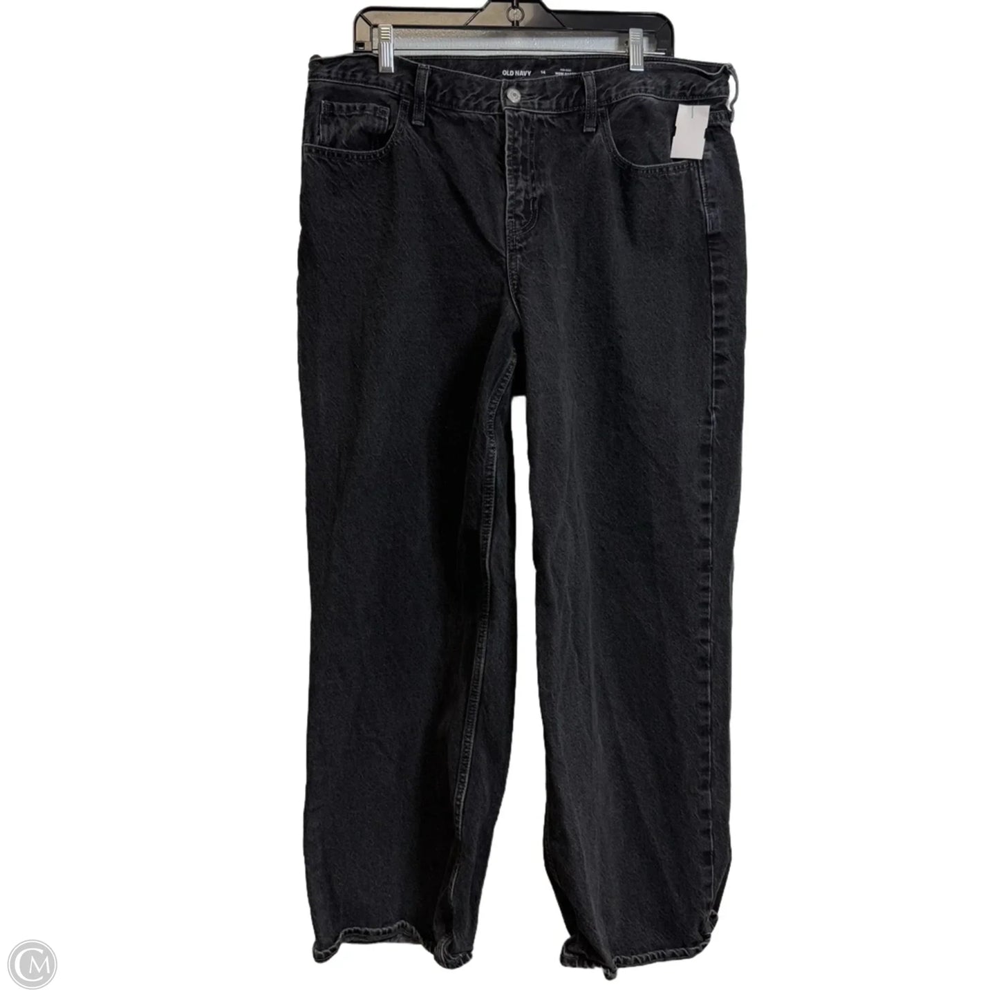 Jeans Wide Leg By Old Navy In Black Denim, Size: 14