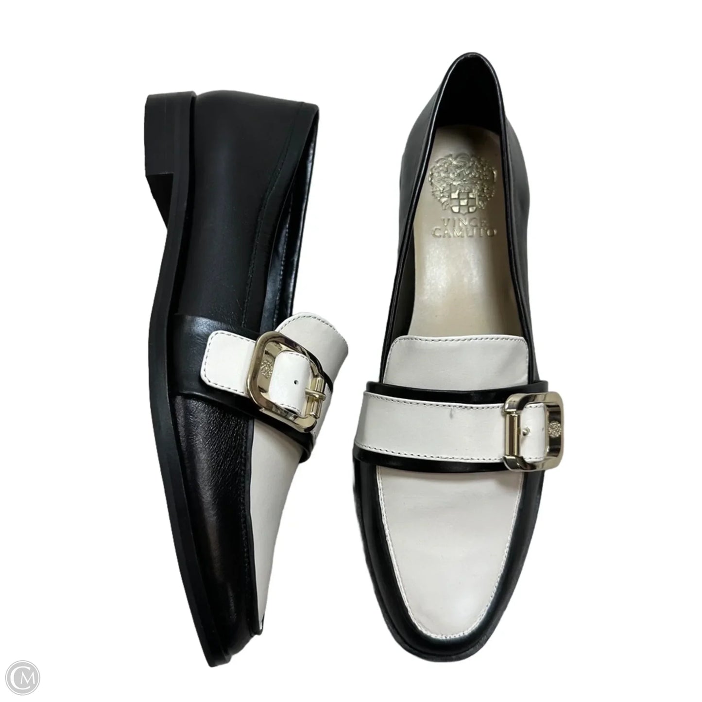 Shoes Flats By Vince Camuto In Black & White, Size: 8.5