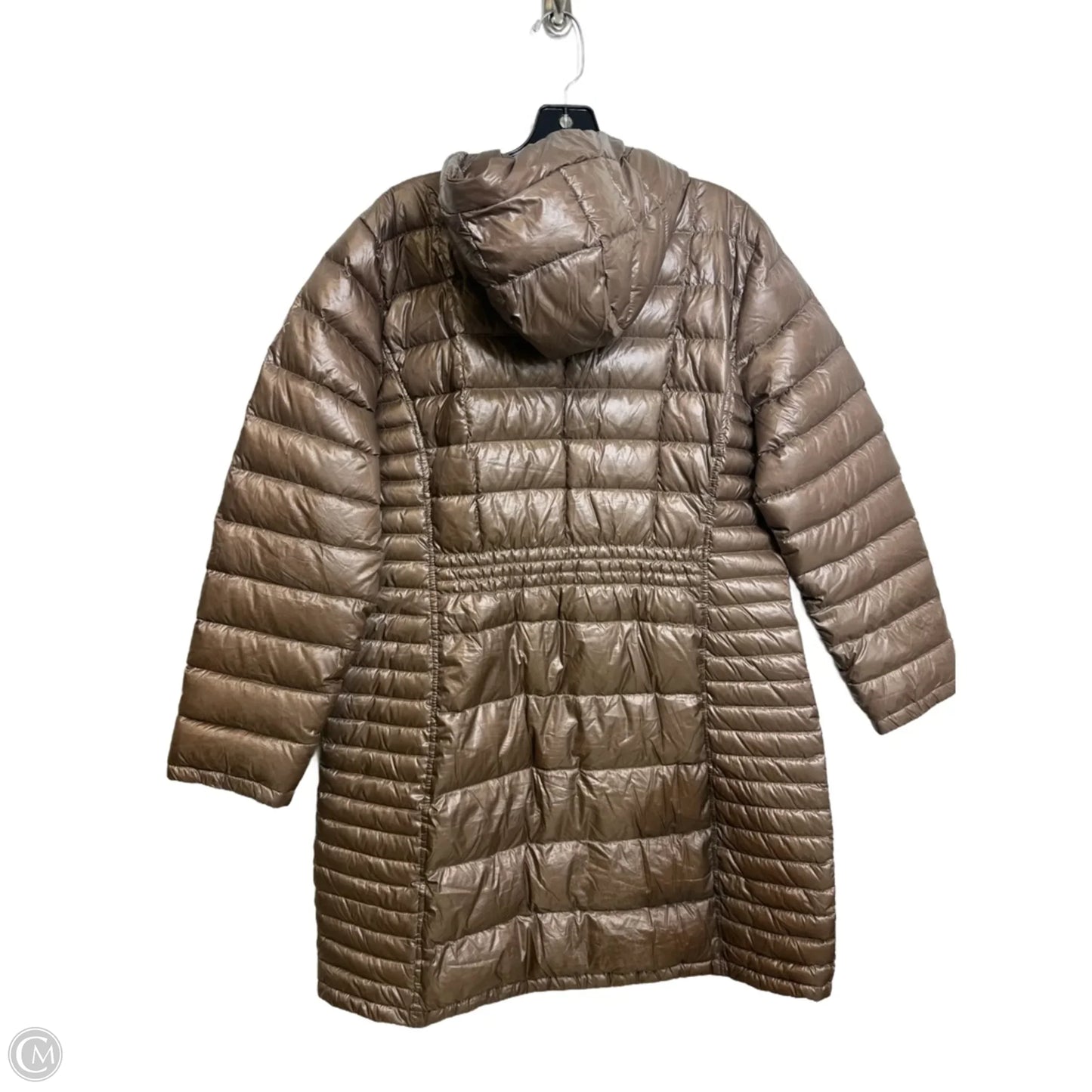 Jacket Puffer & Quilted By Calvin Klein In Brown, Size: Xl