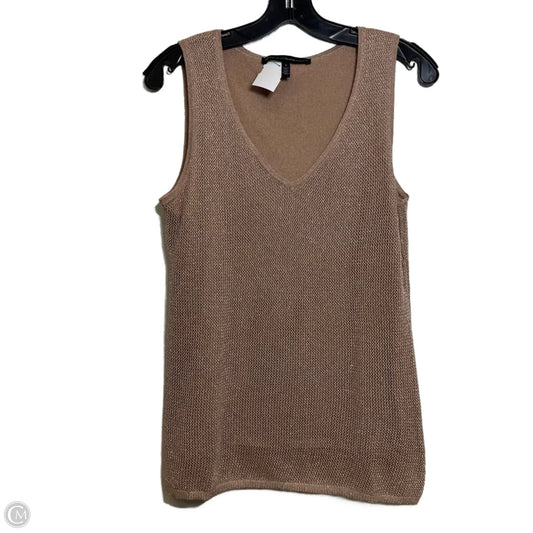 Top Sleeveless By White House Black Market In Bronze, Size: S