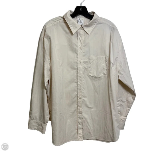 Top Long Sleeve By Aerie In Ivory, Size: M