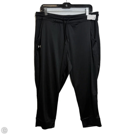 Athletic Pants By Under Armour In Black, Size: L