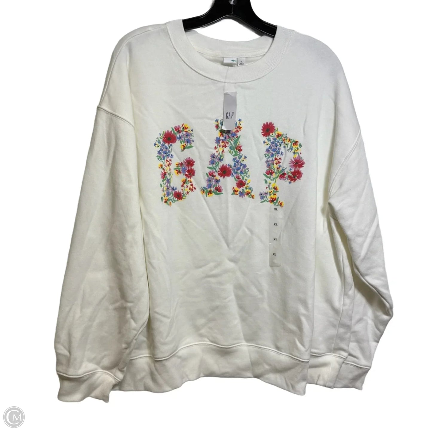 Sweatshirt Crewneck By Gap In White, Size: Xl