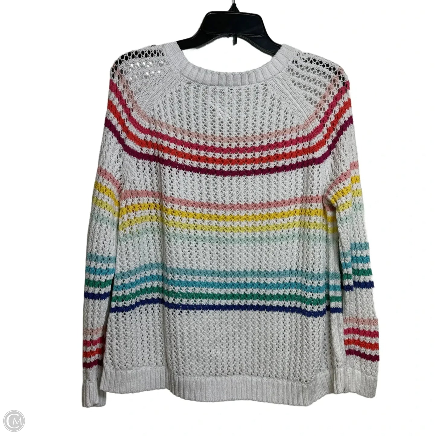 Sweater By Talbots In Rainbow Print, Size: Xlp