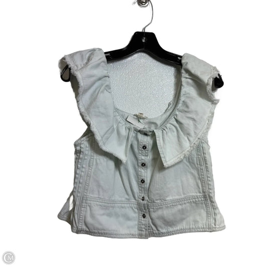 Top Sleeveless By Pilcro In Blue Denim, Size: S