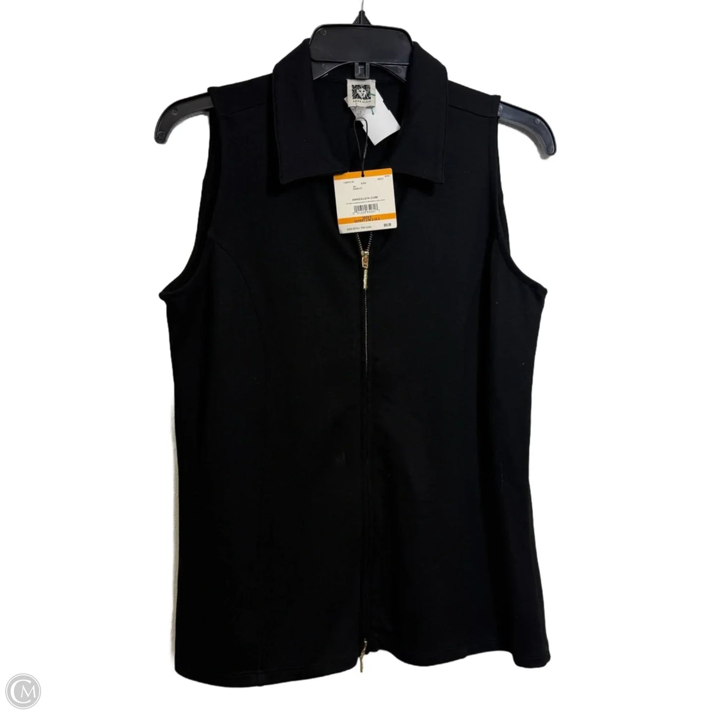 Top Sleeveless By Anne Klein In Black, Size: S