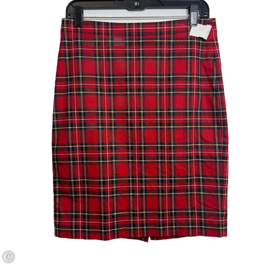 Skirt Midi By J. Crew In Plaid Pattern, Size: 6