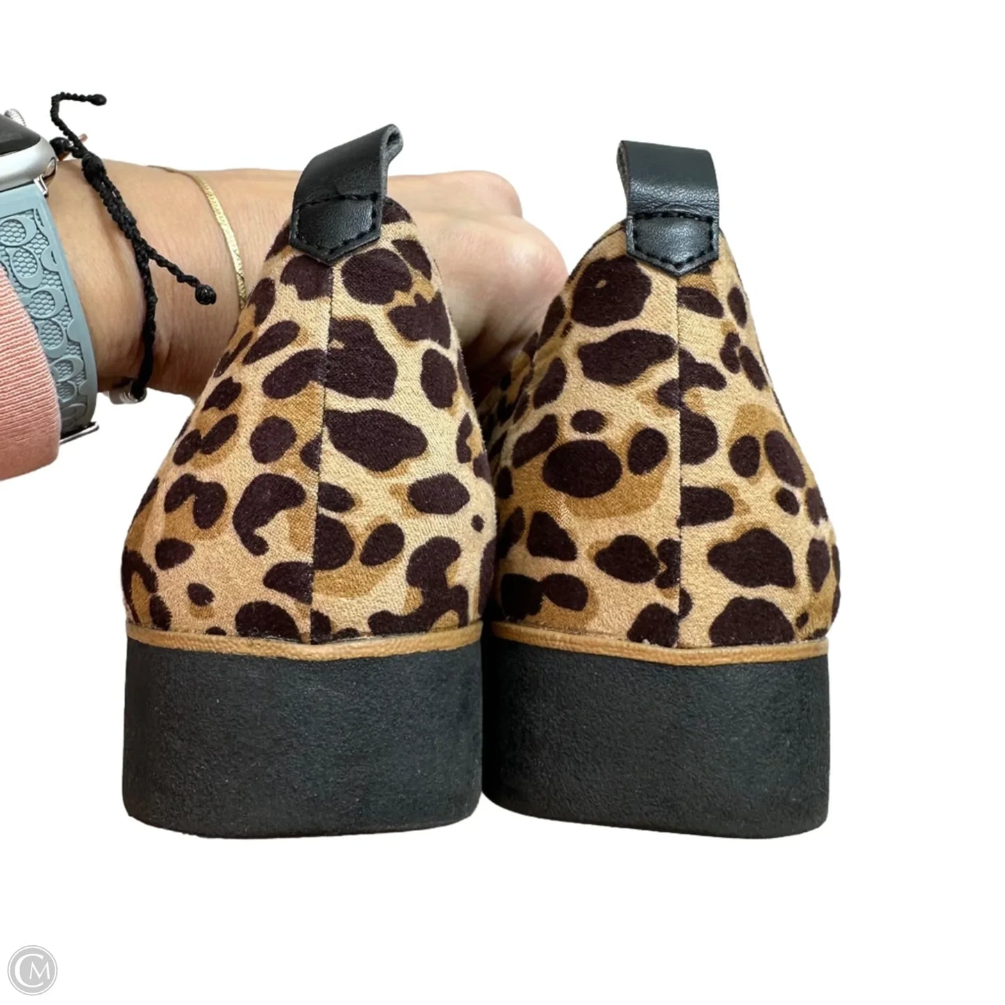 Shoes Heels Wedge By Dr Scholls In Animal Print, Size: 9.5