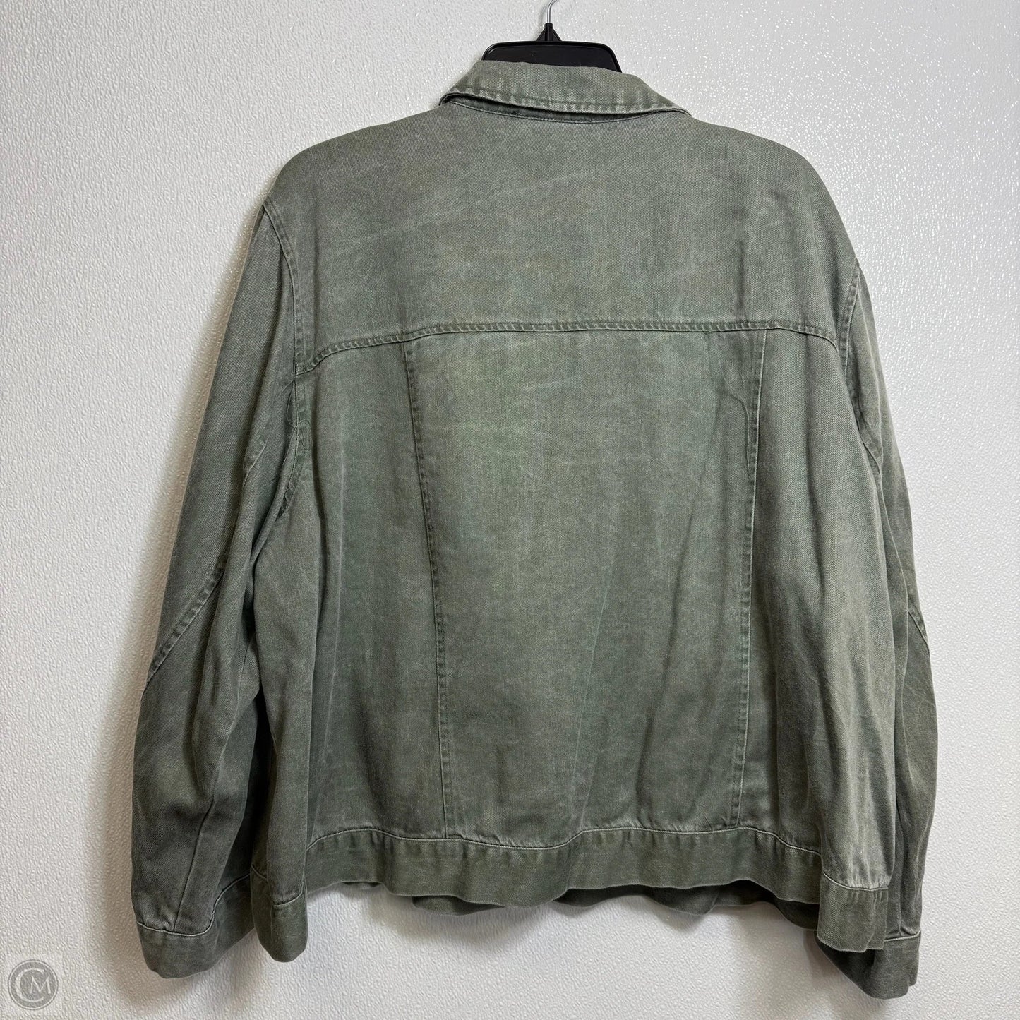 Jacket Denim By Jane And Delancey In Green, Size: 2x