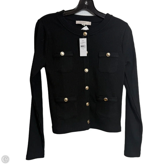 Top Long Sleeve By Loft In Black, Size: M