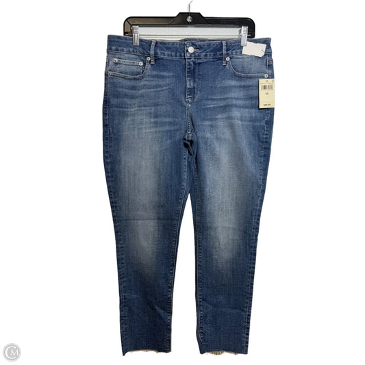 Jeans Straight By Lucky Brand In Blue Denim, Size: 14