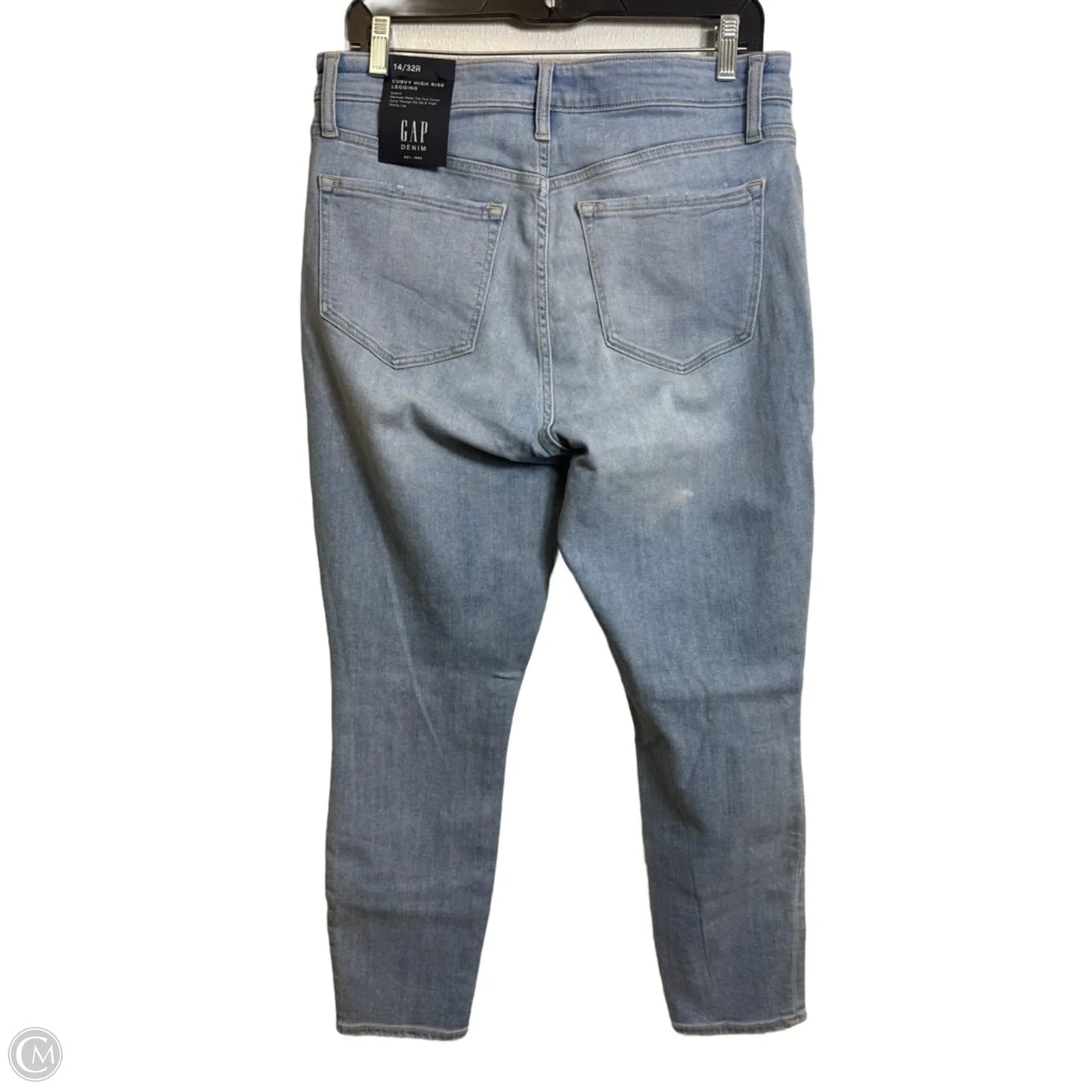 Jeans Jeggings By Gap In Blue Denim, Size: 14