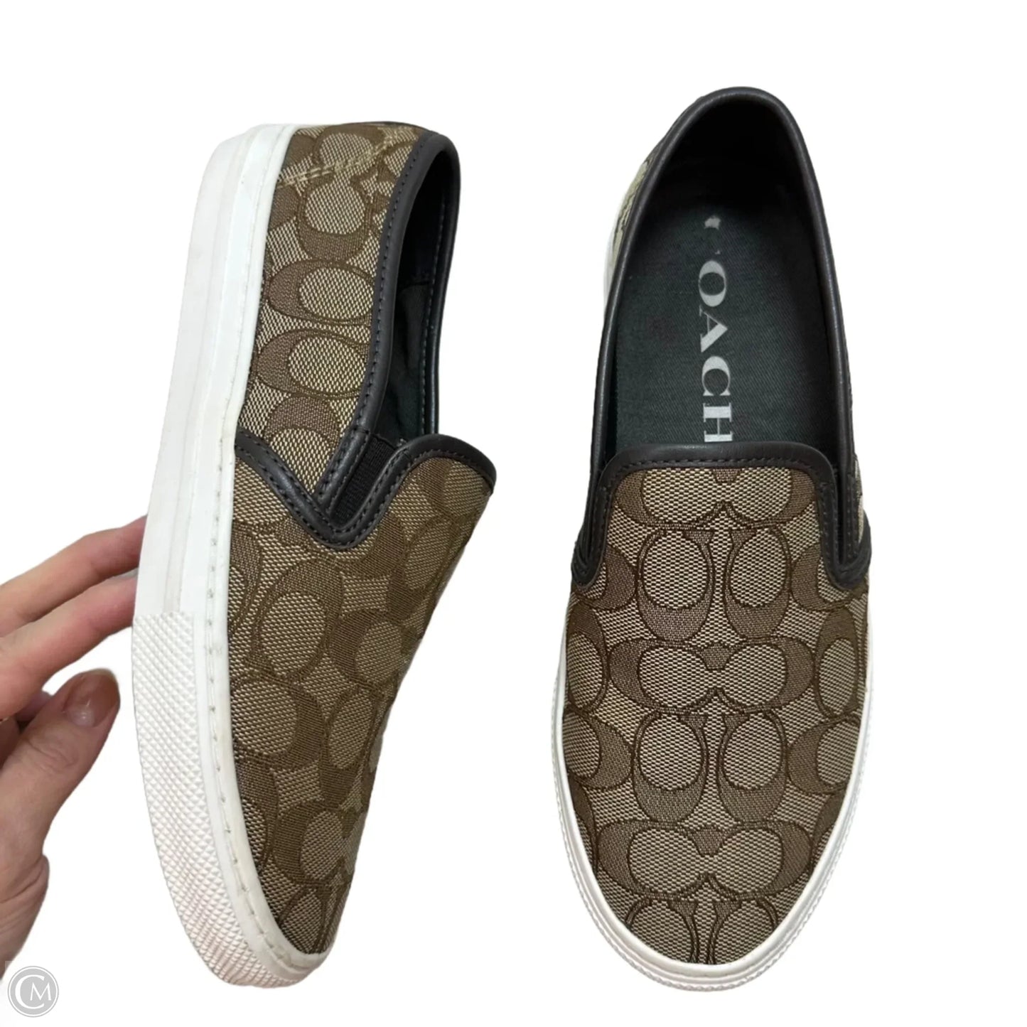 Shoes Designer By Coach In Tan, Size: 7