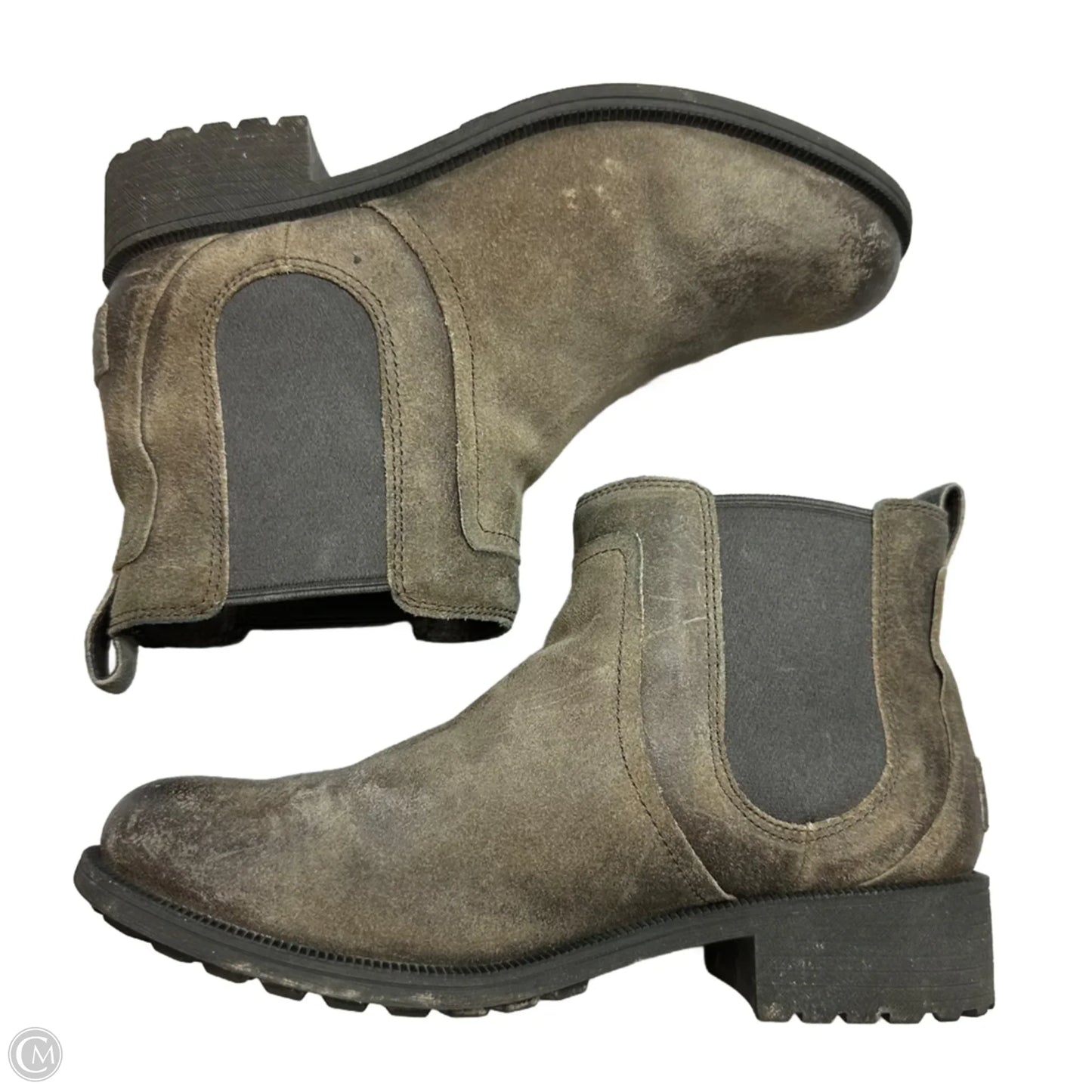 Boots Designer By Ugg In Brown, Size: 8