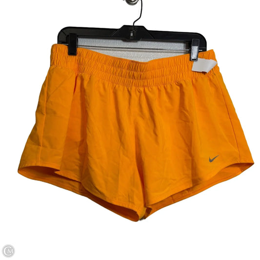 Athletic Shorts By Nike Apparel In Orange, Size: L