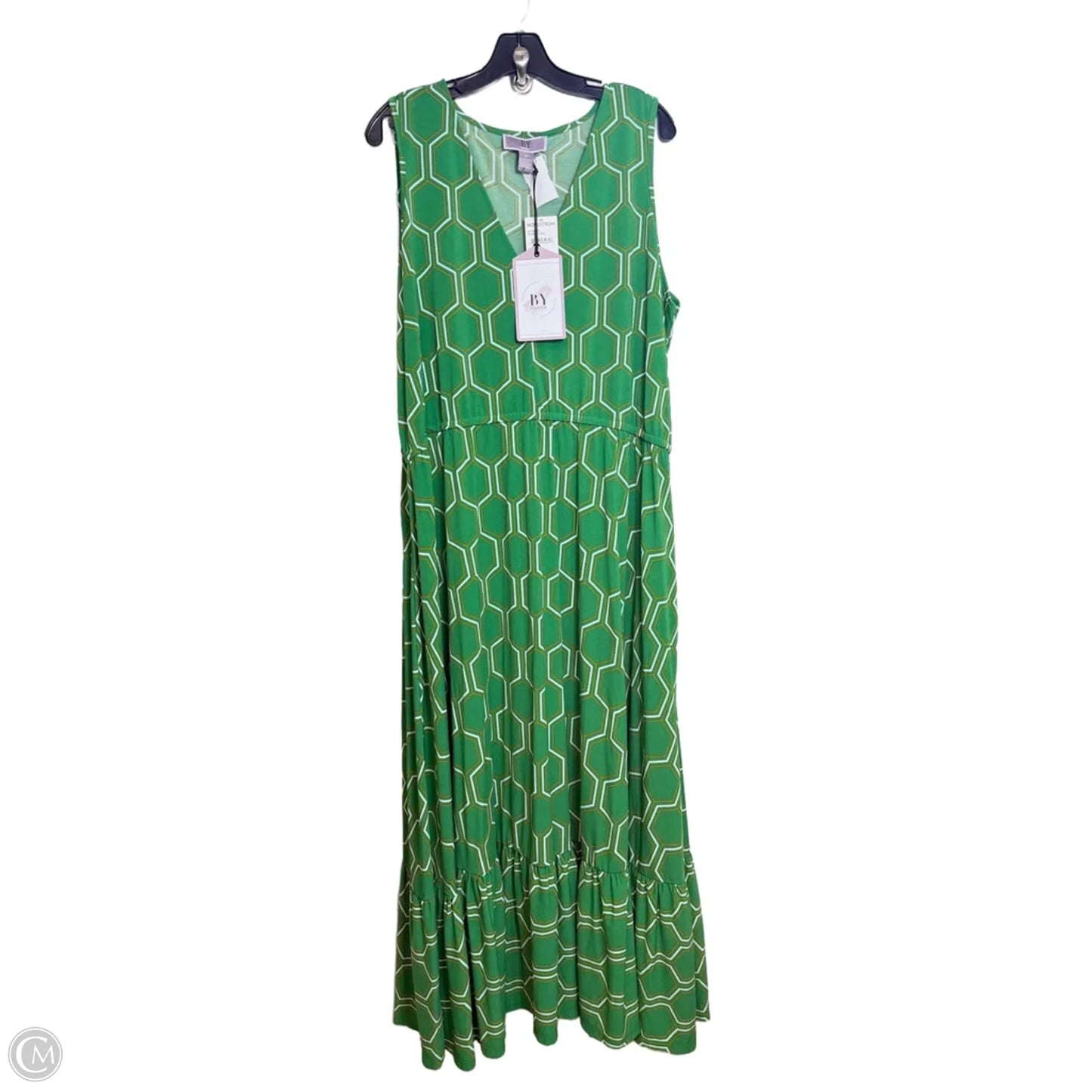 Dress Casual Maxi By By Design In Green, Size: 2x