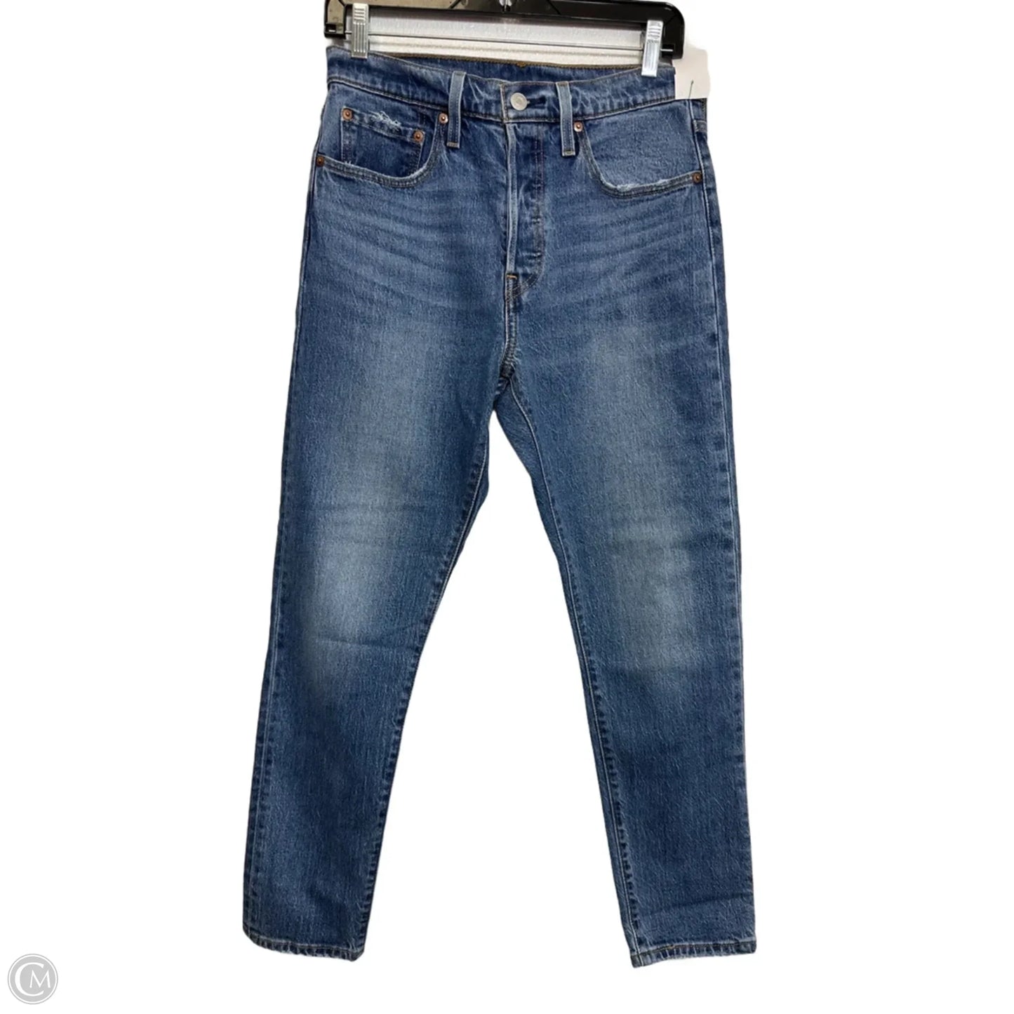 Jeans Skinny By Levis In Blue Denim, Size: 4