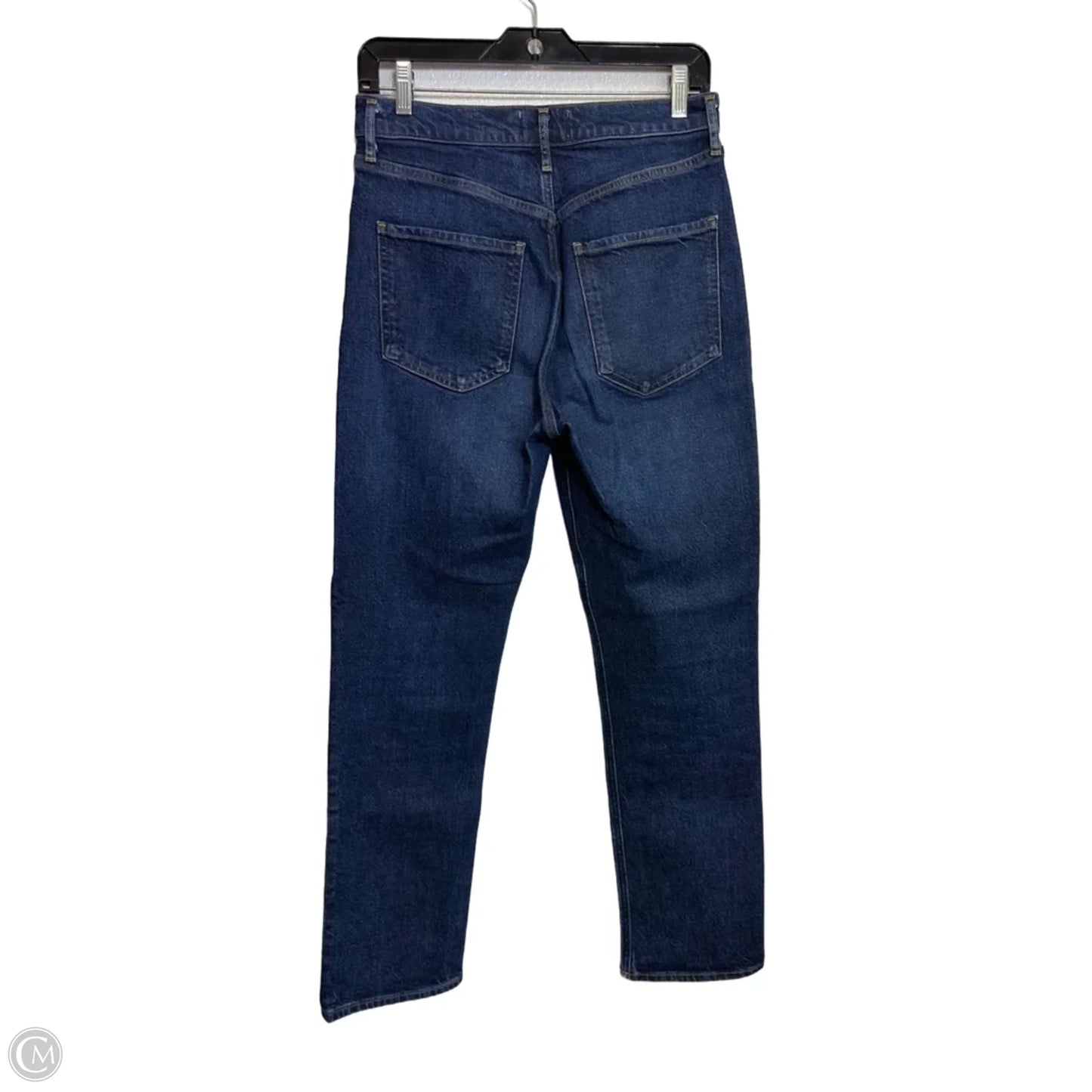 Jeans Straight By Agolde In Blue Denim, Size: 4