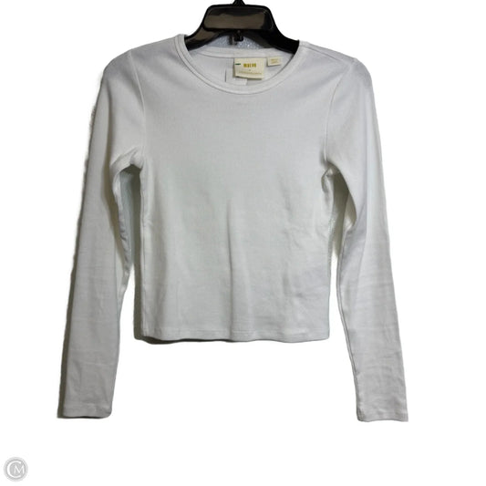 Top Long Sleeve Basic By Maeve In White, Size: S