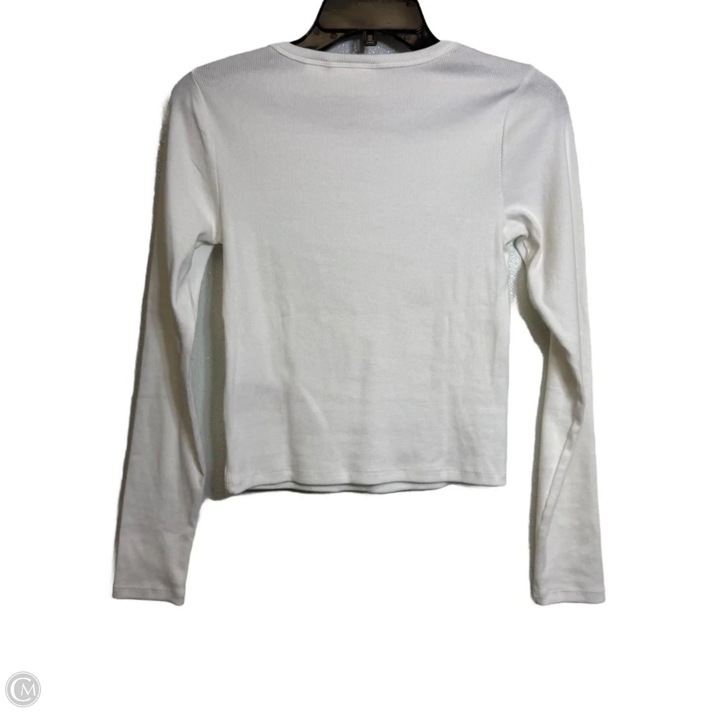 Top Long Sleeve Basic By Maeve In White, Size: S