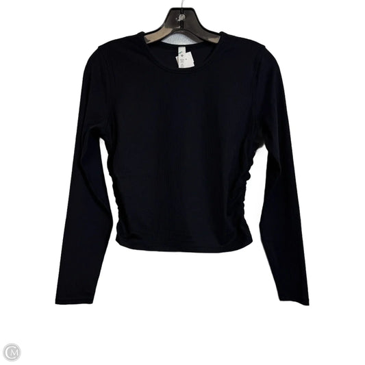 Athletic Top Long Sleeve Crewneck By Lululemon In Black, Size: 6