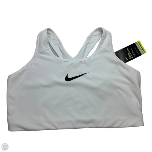 Athletic Bra By Nike In White, Size: 3x