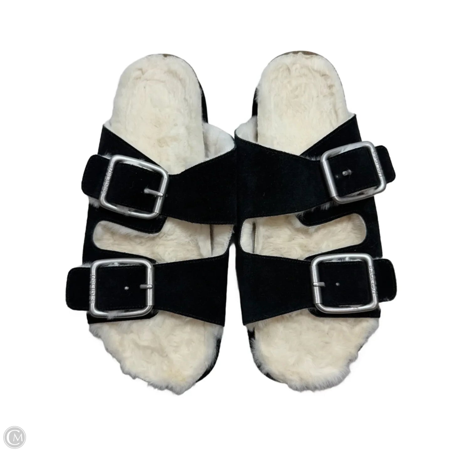 Sandals Flats By J Slides In Black, Size: 10