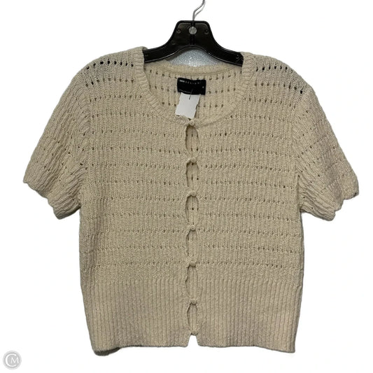 Top Short Sleeve By Asos In Ivory, Size: M