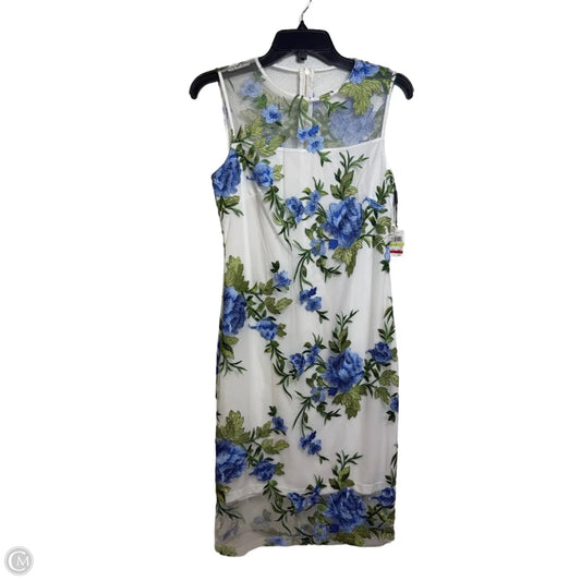 Dress Party Midi By Calvin Klein In Floral Print, Size: 4