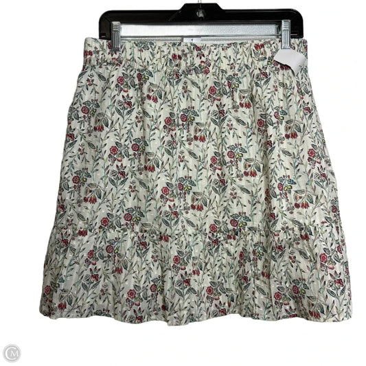 Skirt Mini & Short By Loft In Floral Print, Size: M