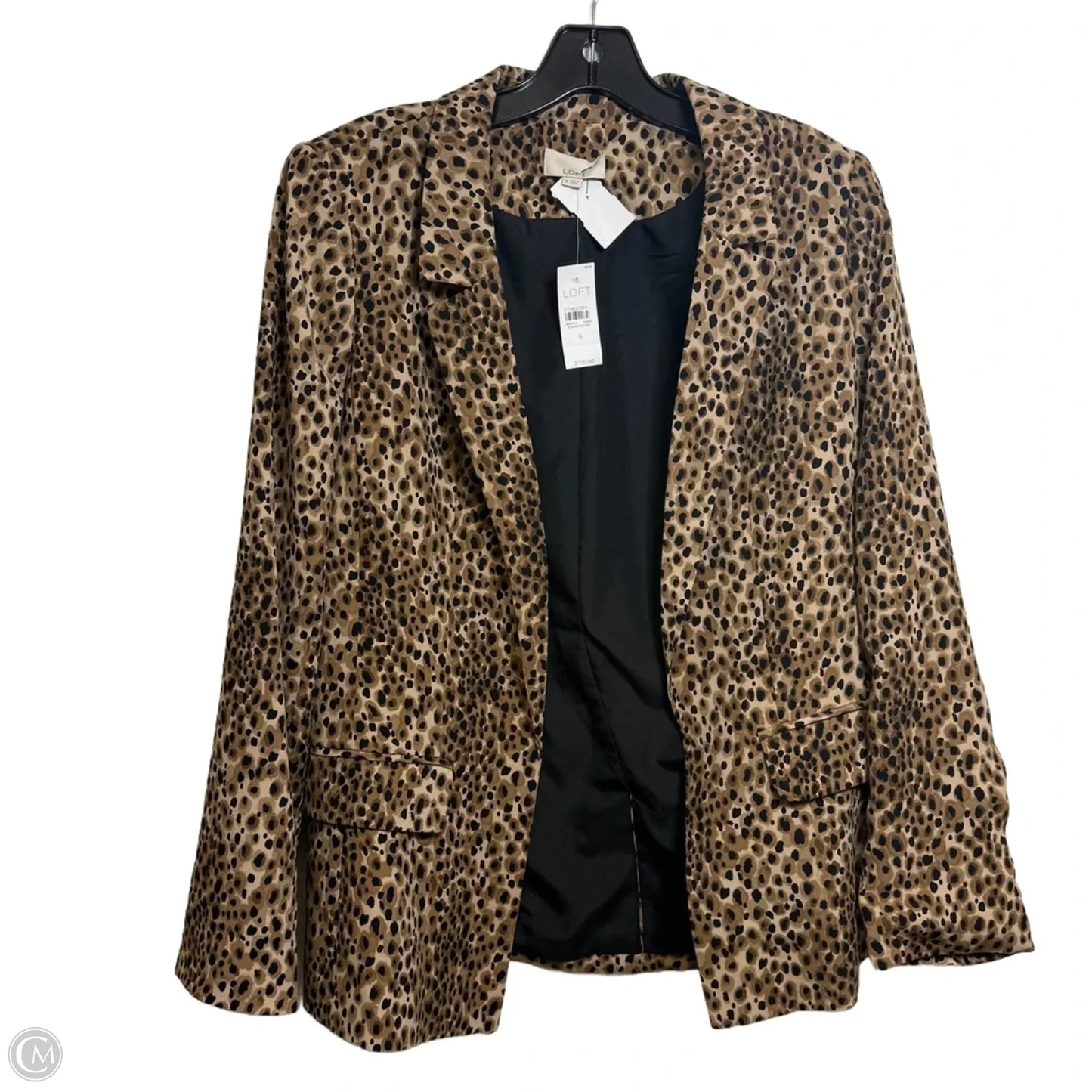 Blazer By Loft In Animal Print, Size: 6