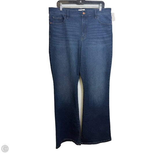 Jeans Flared By Jessica Simpson In Blue Denim, Size: 14