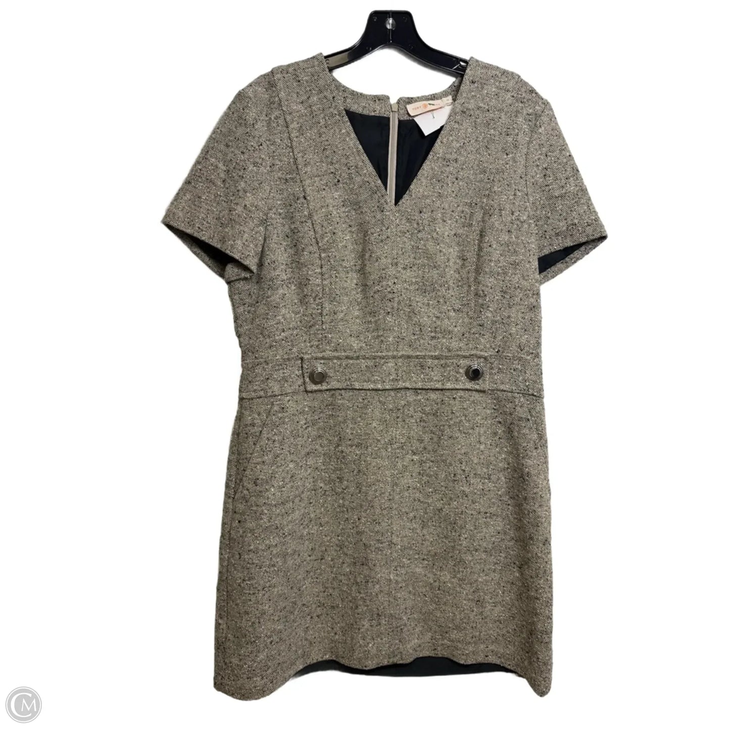 Dress Designer By Tory Burch In Grey, Size: 14